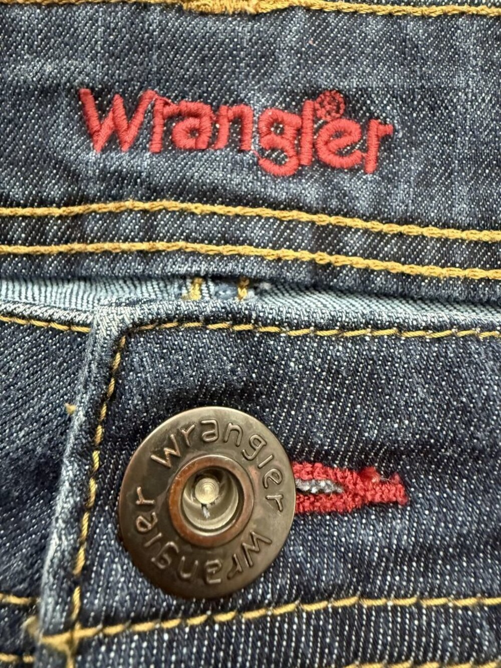 Wrangler Denim A-Line Jean Skirt Womens 10 Blue Knee Length Pockets Western Chic - Picture 4 of 11
